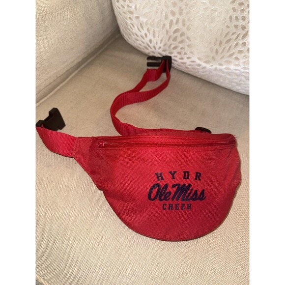 Ole Miss Cheer Red Belt Bag Fanny Pack HOTTY TODDY Go Rebs! Adjustable HYDR - Picture 3 of 8